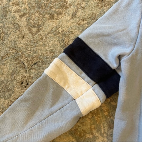 FILA womens french terry embroidered crewneck sweatshirt light blue - Picture 7 of 7